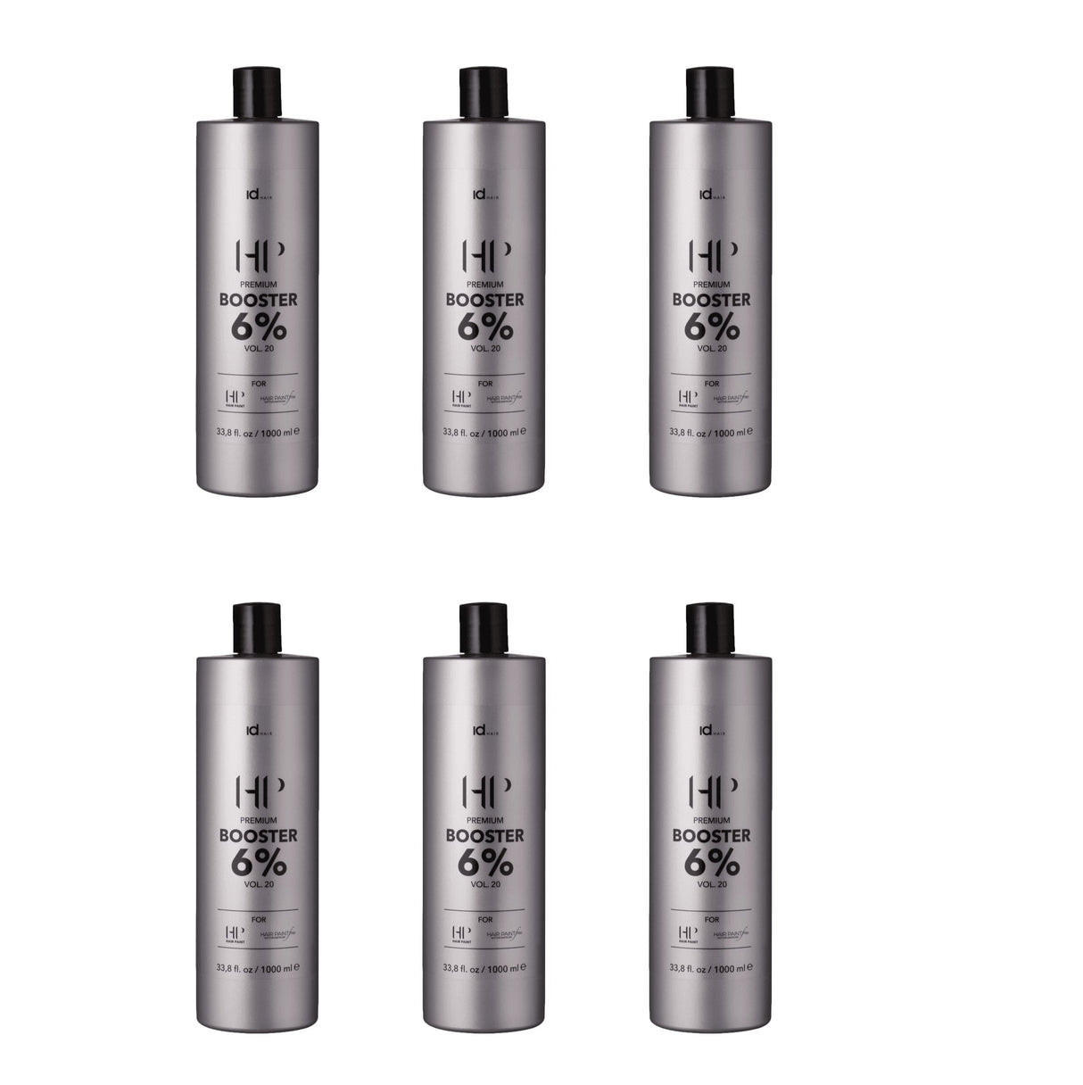 idHAIR Hair Paint HP/HP Free Booster 6% 6 x 1000ml - Salon Warehouse