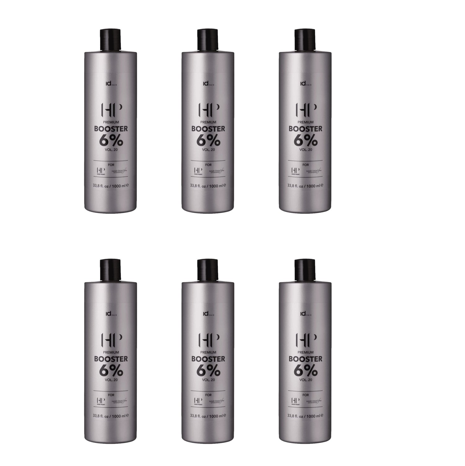 idHAIR Hair Paint HP/HP Free Booster 6% 6 x 1000ml - Salon Warehouse