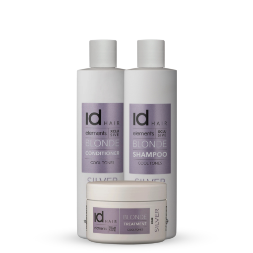 idHAIR Elements Xclusive Blonde Shampoo & Conditioner 300ml + Blonde Treatment Mask 200ml Trio
